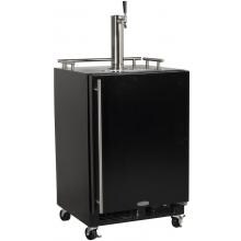 Marvel 24-Inch Freestanding Right Hinge Single Tap Beer Dispenser / Kegerator - Black - ML24BSS2RB image