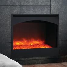 Amantii Zero Clearance 31-Inch Built-In Electric Fireplace with Arched Steel Surround - ZECL-31-3228-STL-ARCH image