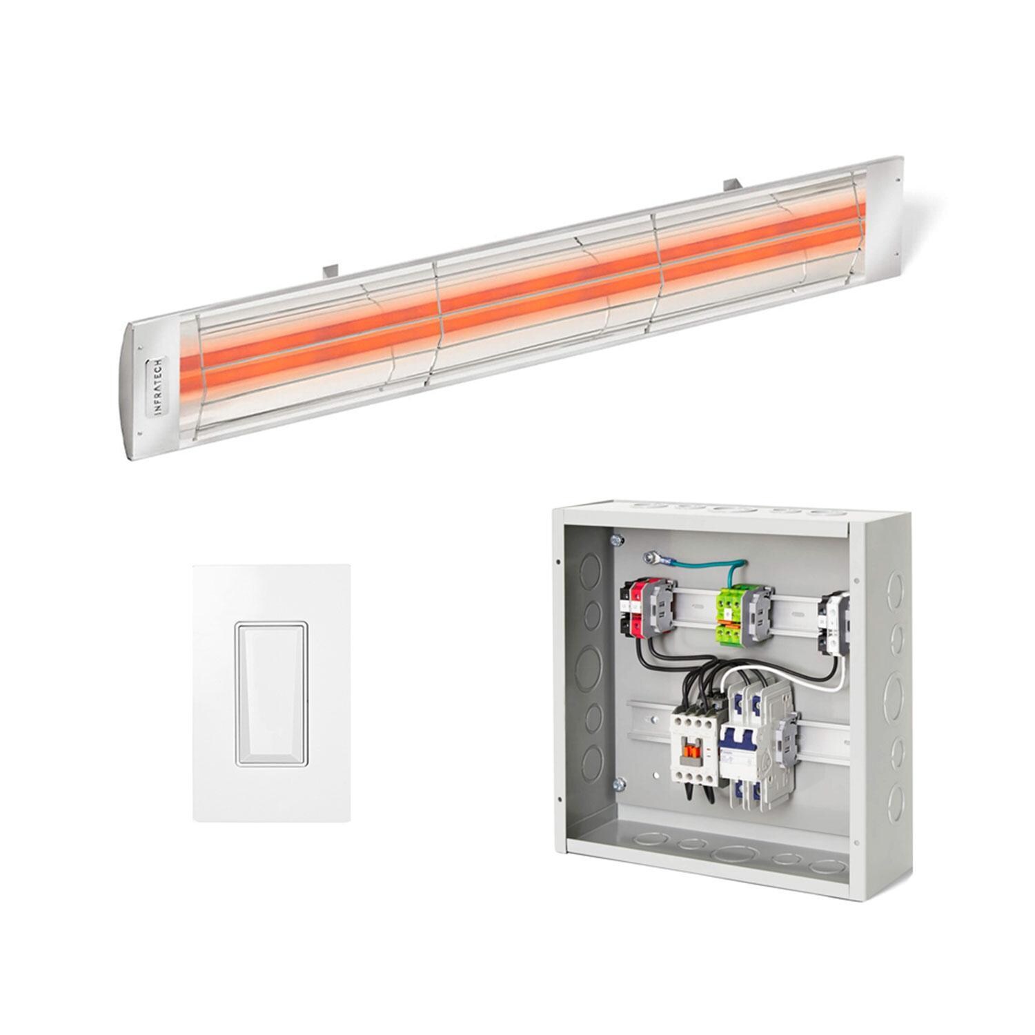 Infratech 14 4700 30B Contactor Package 5 - 1 CD Series 5200 Watt SS Patio Heaters, 1 Smart Switches & 1 Single Panel Enhanced Timer Package - White Background thumbnail