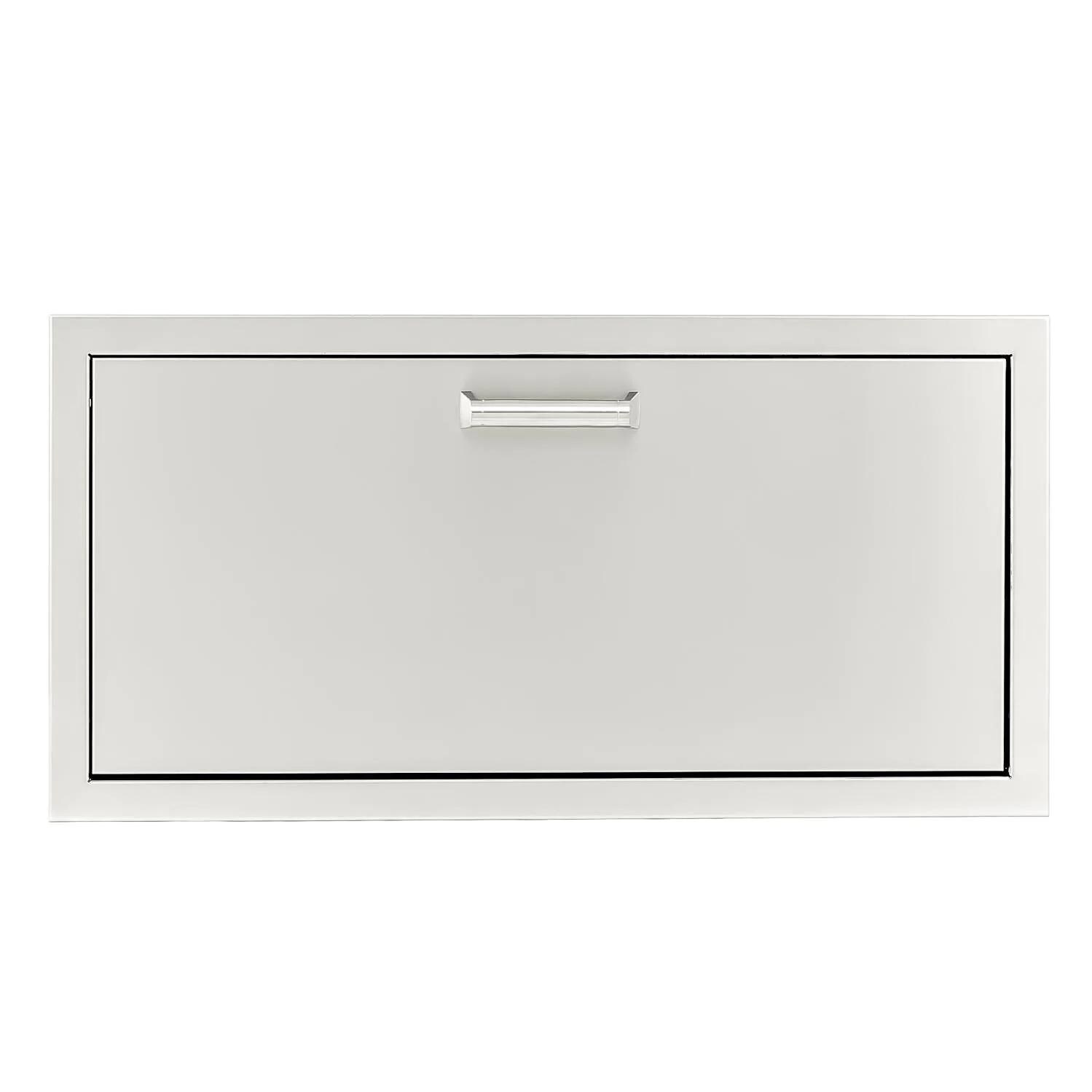 BBQGuys Signature 30 X 15-Inch Stainless Steel Single Access Drawer - Contempo