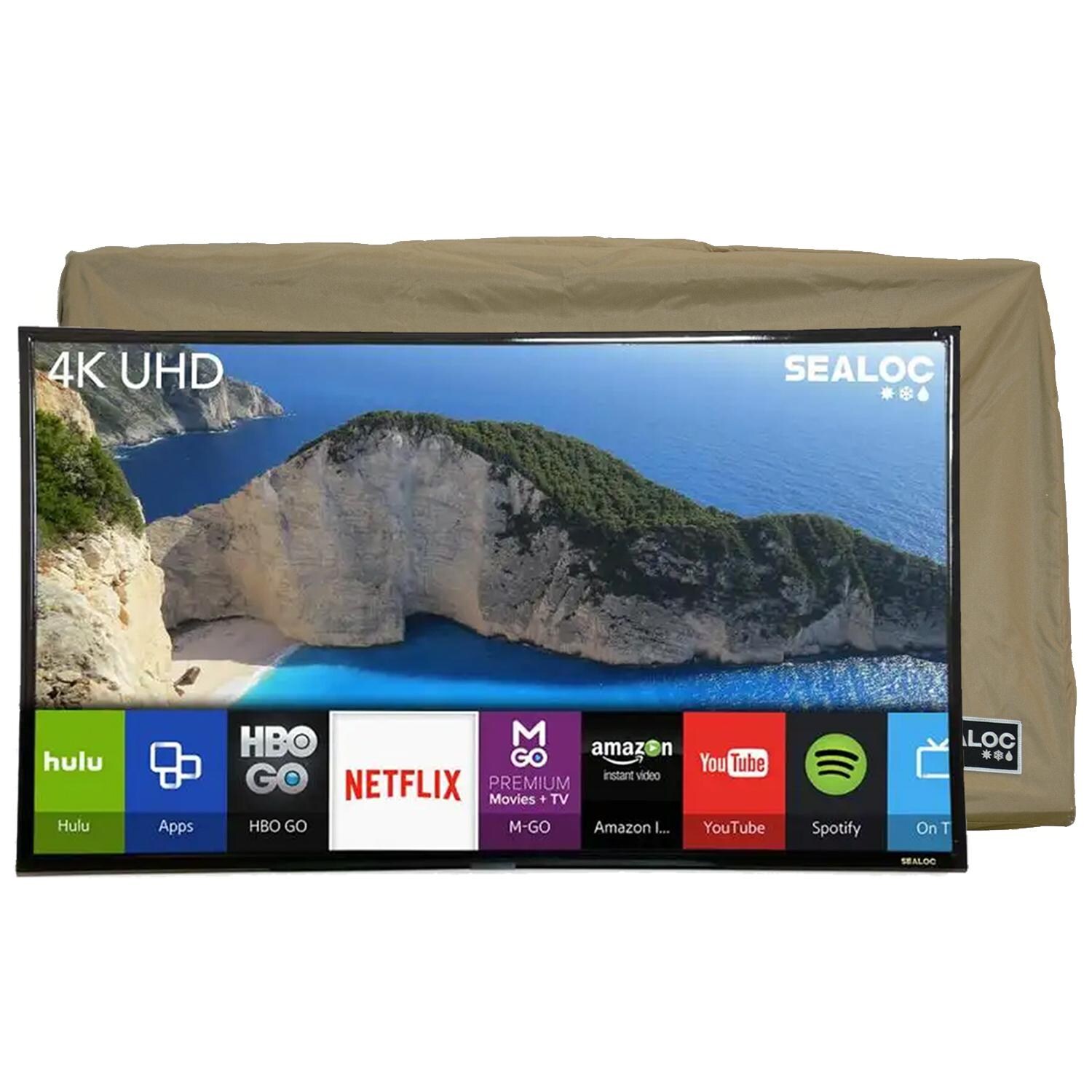 Sealoc Coastal Samsung 7 Series 43 Inch 4K LED HDR Outdoor Smart UHDTV W/ Custom Fit TV Cover