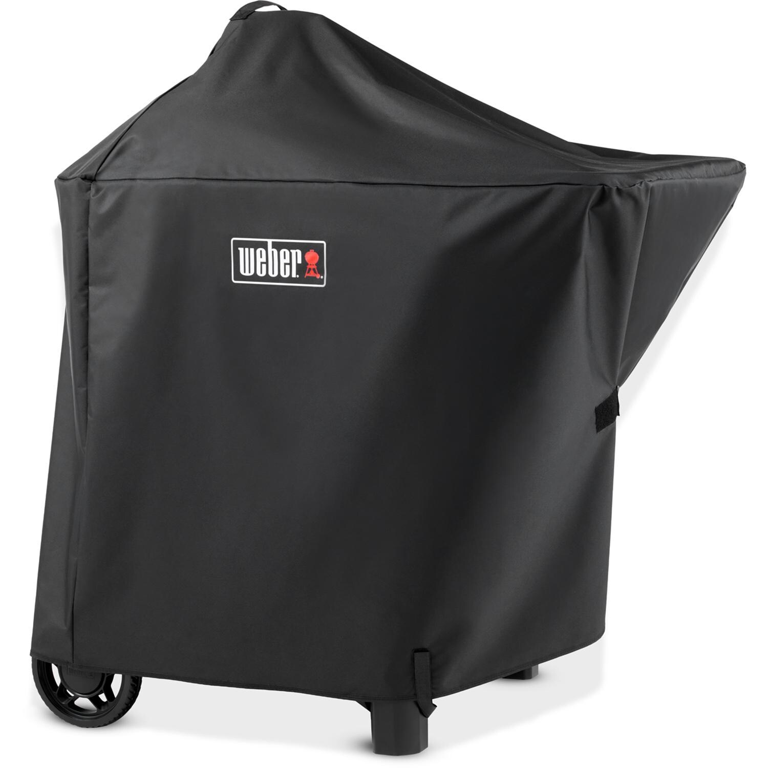 Weber 3401369 Polyester Premium Grill Cover for Performer & Performer Smart 22-in Grills - Angled Right - White Background thumbnail