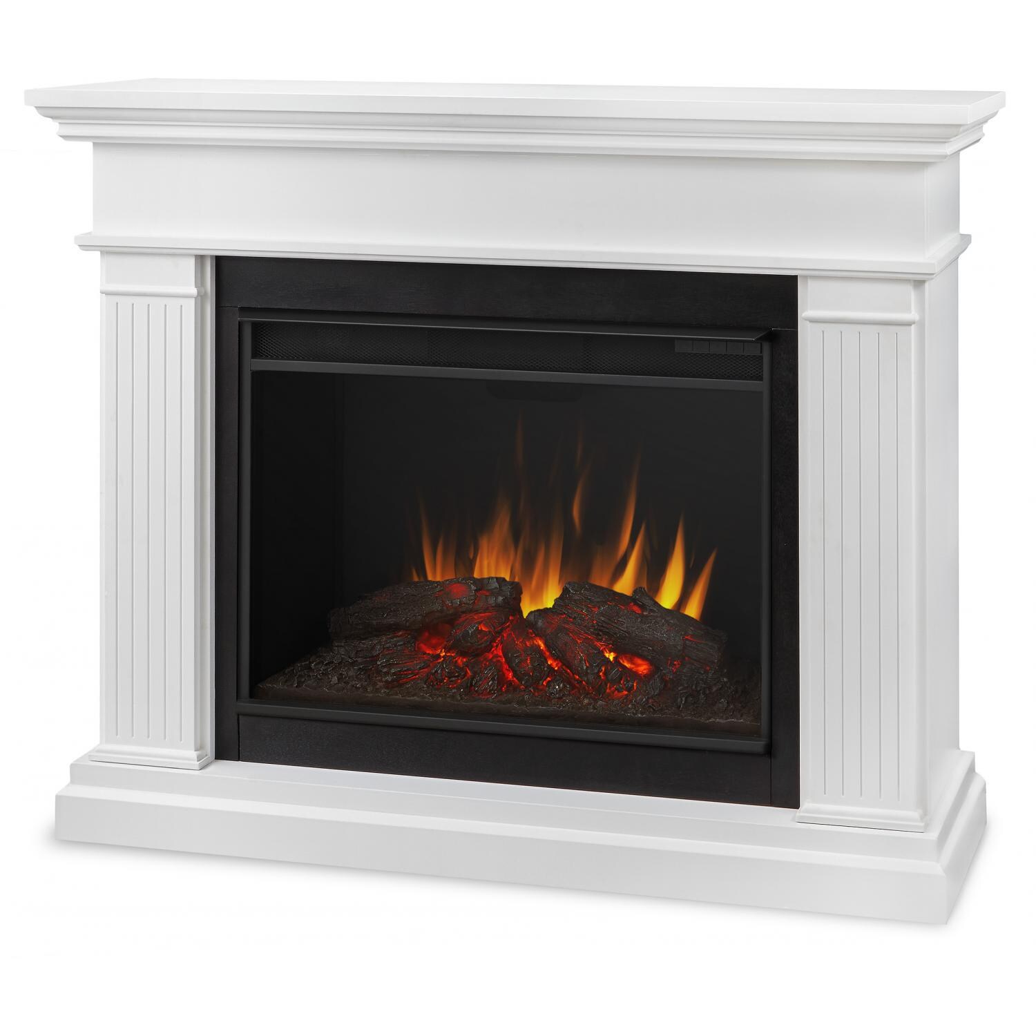 Real Flame 8070E-W Kennedy Grand 55-Inch Electric Fireplace W/ Mantel - White thumbnail