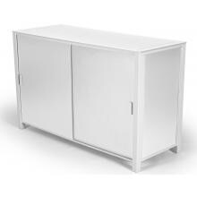 Telescope Casual 65 X 25 Inch MGP/Aluminum Patio Storage Box - Gloss White/Snow