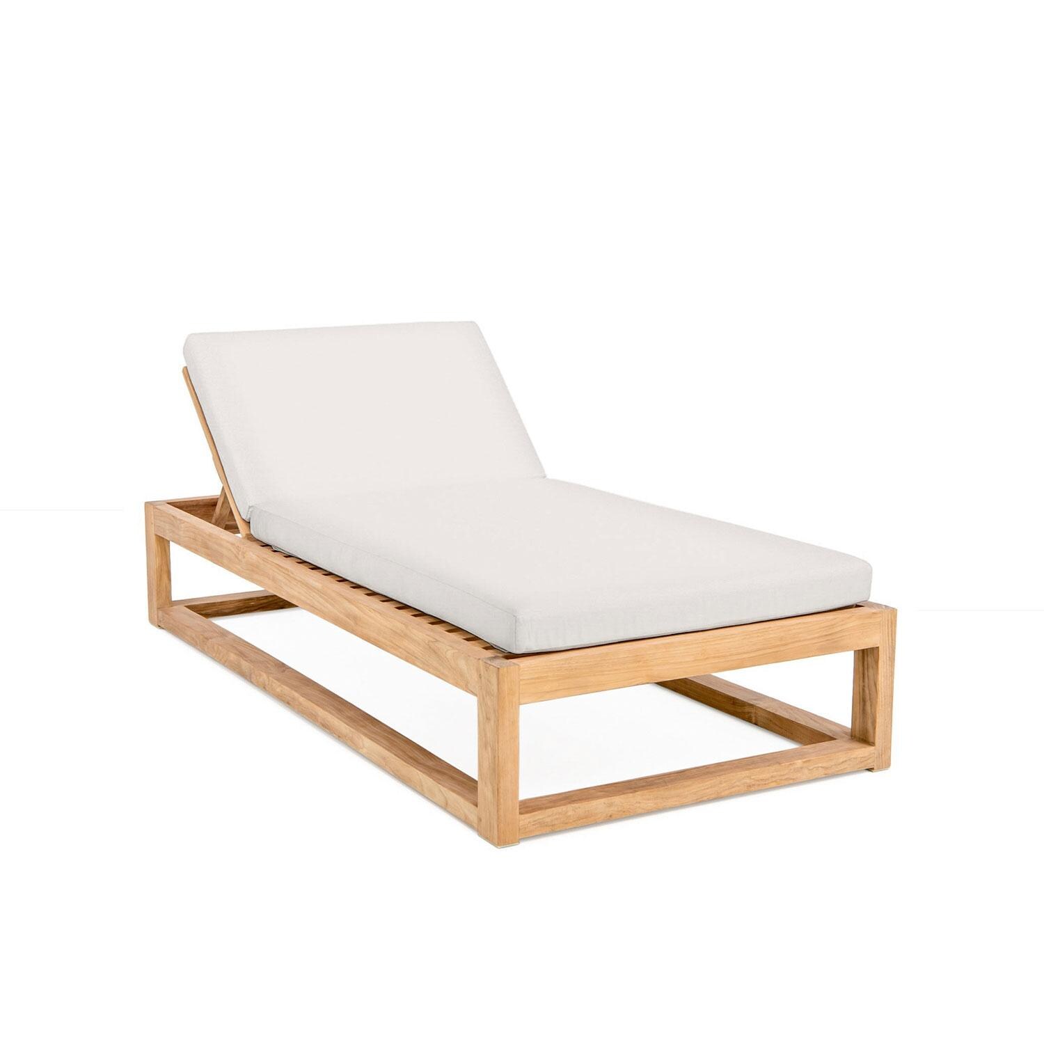 Scape Key Teak Chair Lounge in Silver by Lakeview Outdoor Designs - White Background thumbnail