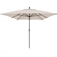 Treasure Garden 8 Ft. X 11 Ft. Rectangular Aluminum Patio Umbrella W/ Crank Lift - Bronze Frame / Sunbrella Canvas Canvas Canopy image