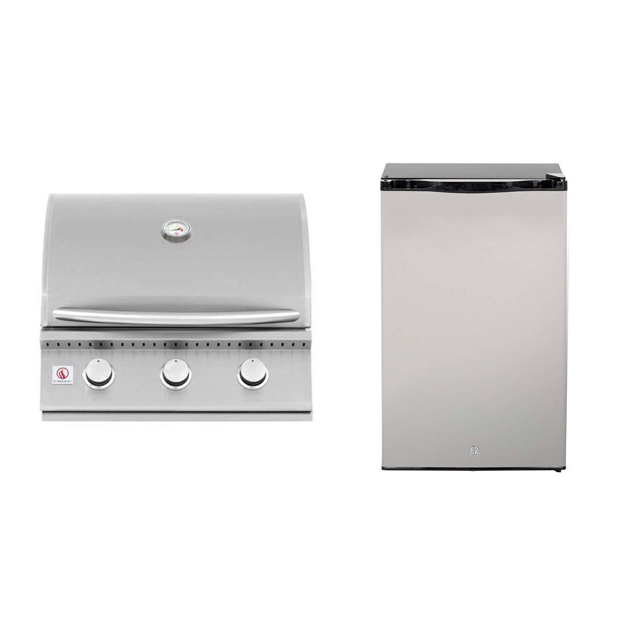 Summerset SIZ26-NG-SSRFR-PROMO Sizzler 26-Inch Natural Gas Outdoor Kitchen Package w/ Refrigerator thumbnail