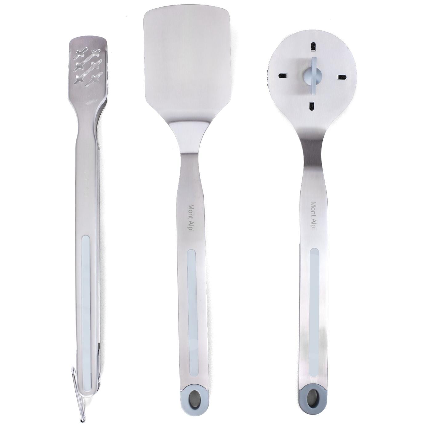 Long-handled tongs, spatula, and grill brush - in drawer thumbnail