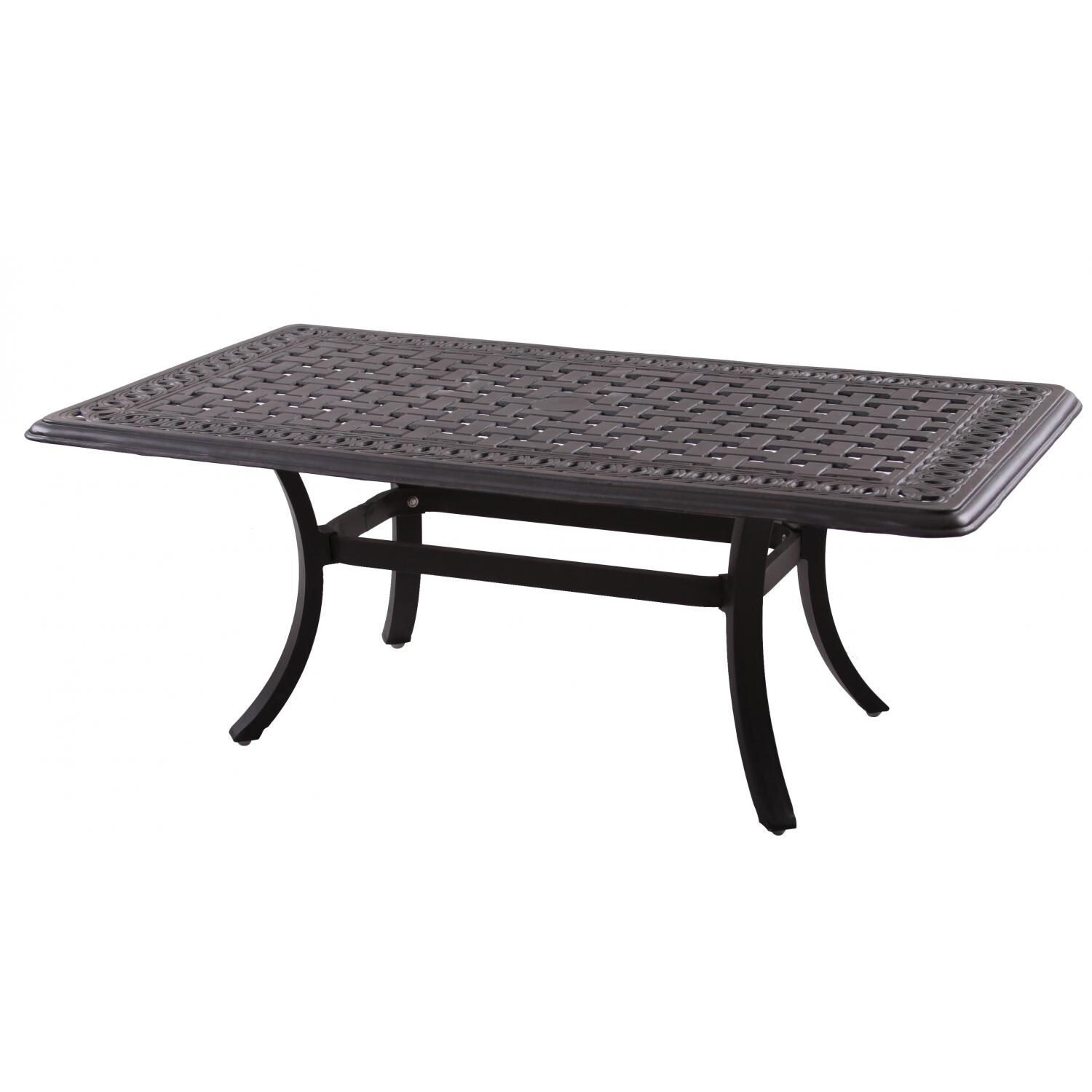 Series 88 48 X 26 Inch Cast Aluminum Coffee Table by Darlee