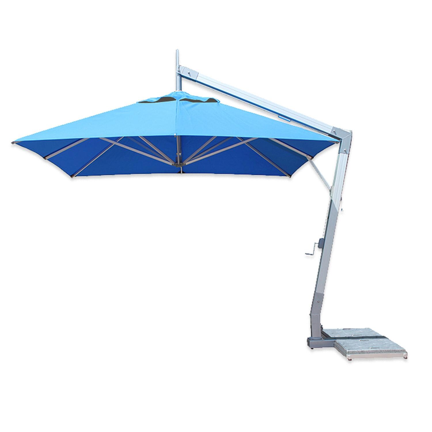 Bambrella 10 Ft. Square Side Pool Umbrella - Ocean Blue thumbnail