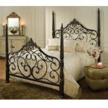 Hillsdale Parkwood Black And Gold Metal Poster Bed With Frame - Queen - 1450BQR image