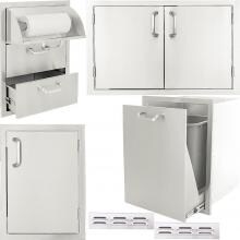 BBQGuys.com Kingston Series 6-Piece Outdoor Kitchen Storage Package image