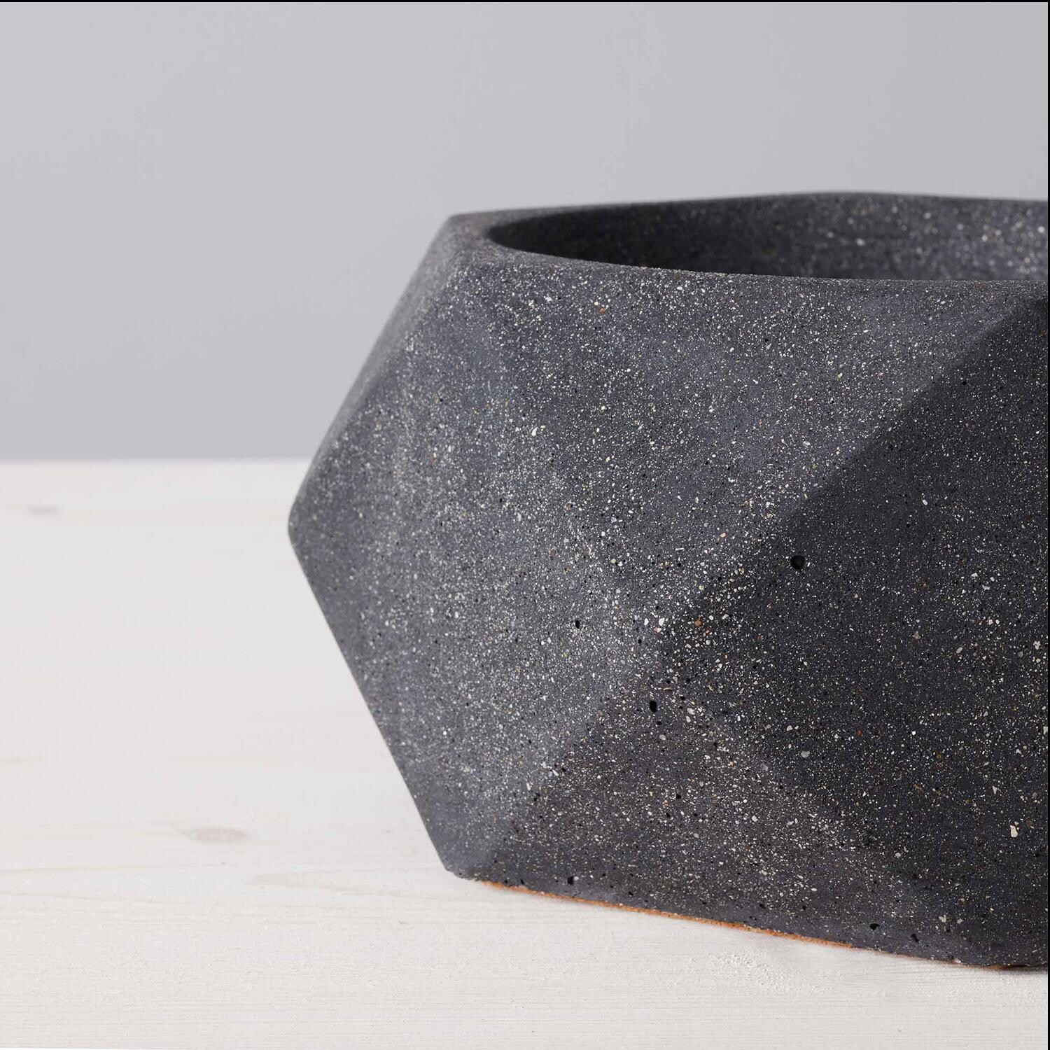 TerraFlame Geo Table Top Fire Bowl - Graphite - Detail thumbnail