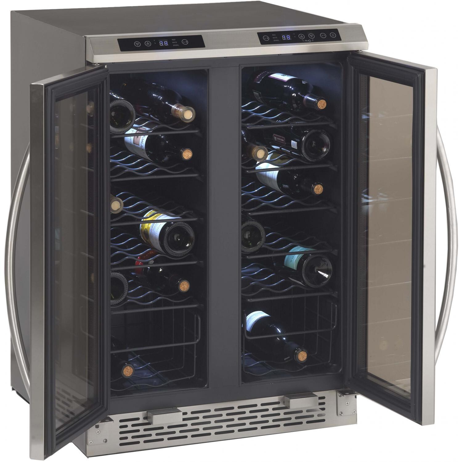 Avanti 38 Bottle Dual Zone Wine Cooler - Stainless Steel - Open thumbnail