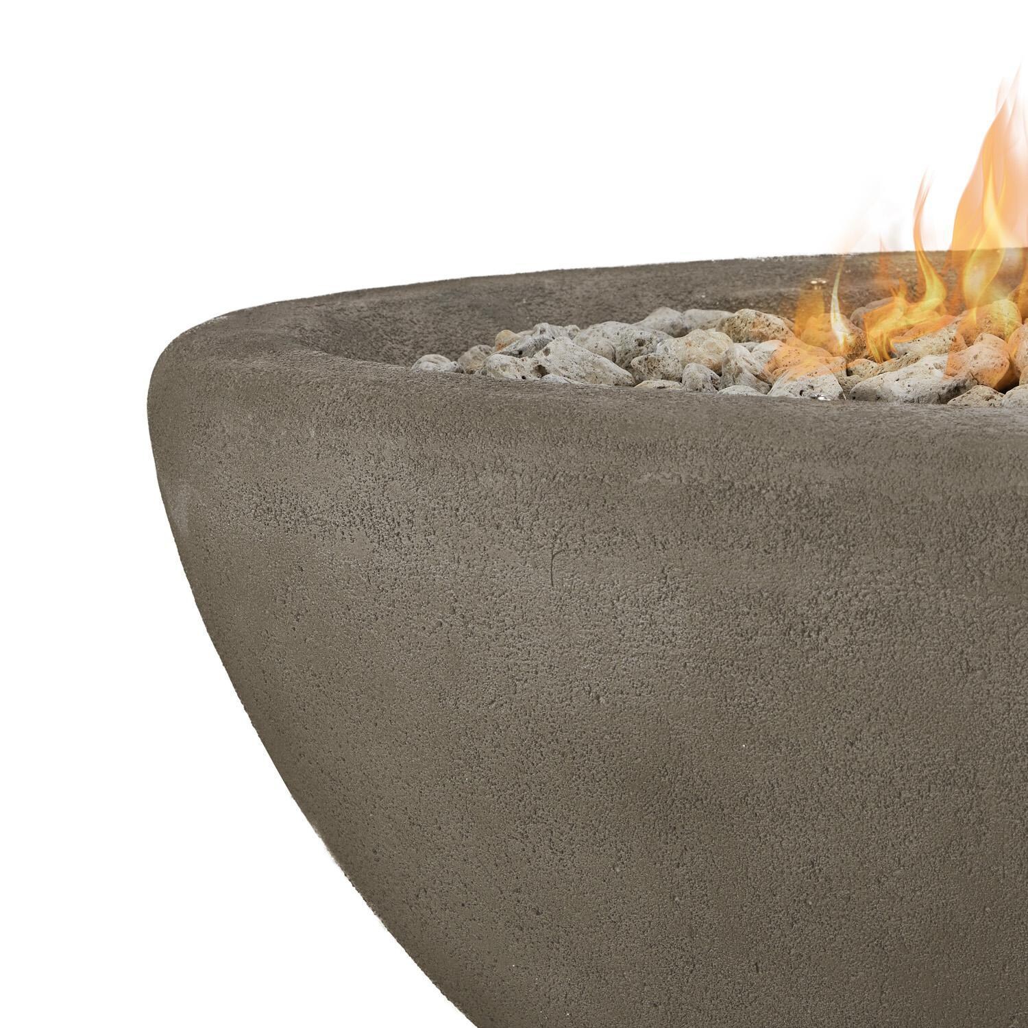 Lakeview Outdoor Designs SC-592NG-GLG Creekwood 58-Inch Oval Natural Gas Fire Bowl - Detail thumbnail