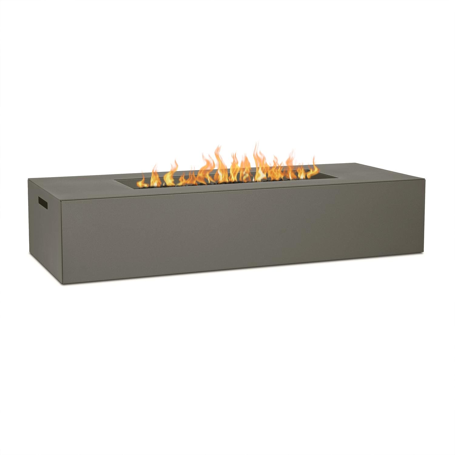 Covewood 72-in Rectangular Aluminum Propane Fire Pit Table in Cloud Gray by BBQGuys Signature - White Background thumbnail