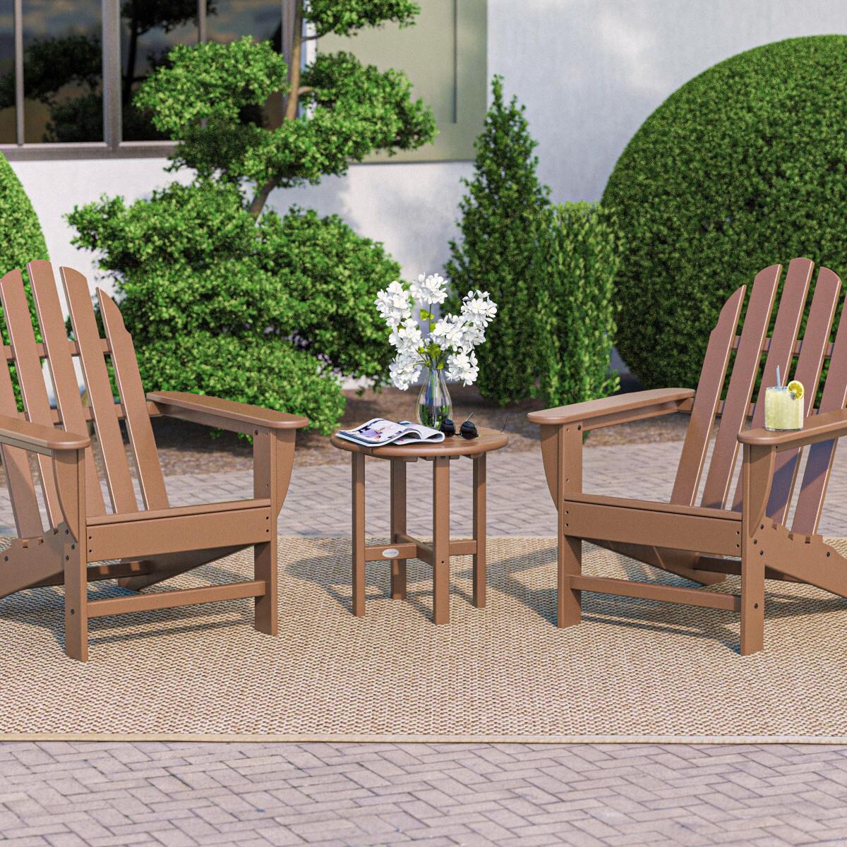 POLYWOOD PWS417-1-TE Classic Adirondack 3-Piece Set thumbnail