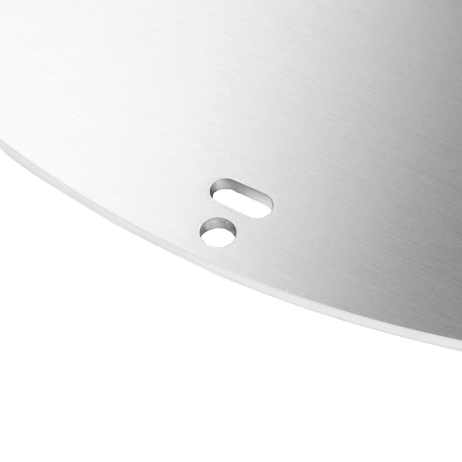 BBQGuys Signature BBQ-KCGG-18-SS Stainless Steel Grill / Griddle Combo For 18-Inch Kamado Grills - Griddle Placement Holes