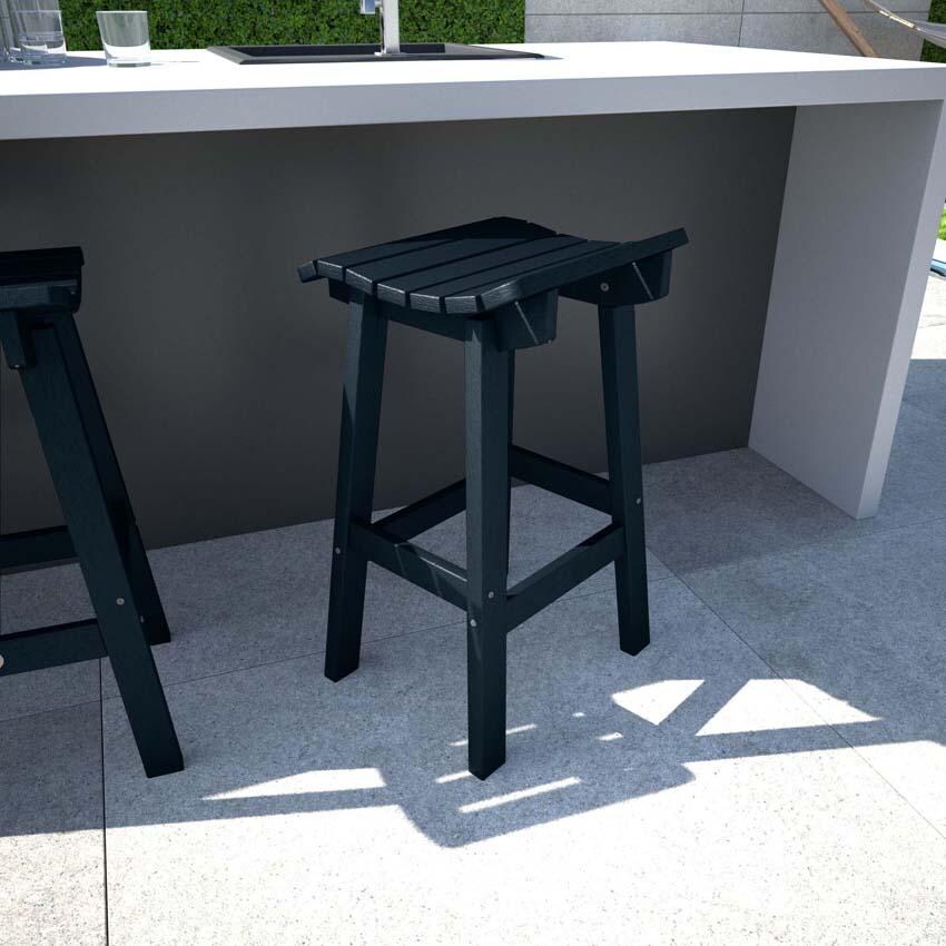 Costa Brook Recycled Plastic Bar Stool in Federal Blue by Lakeview Outdoor Designs