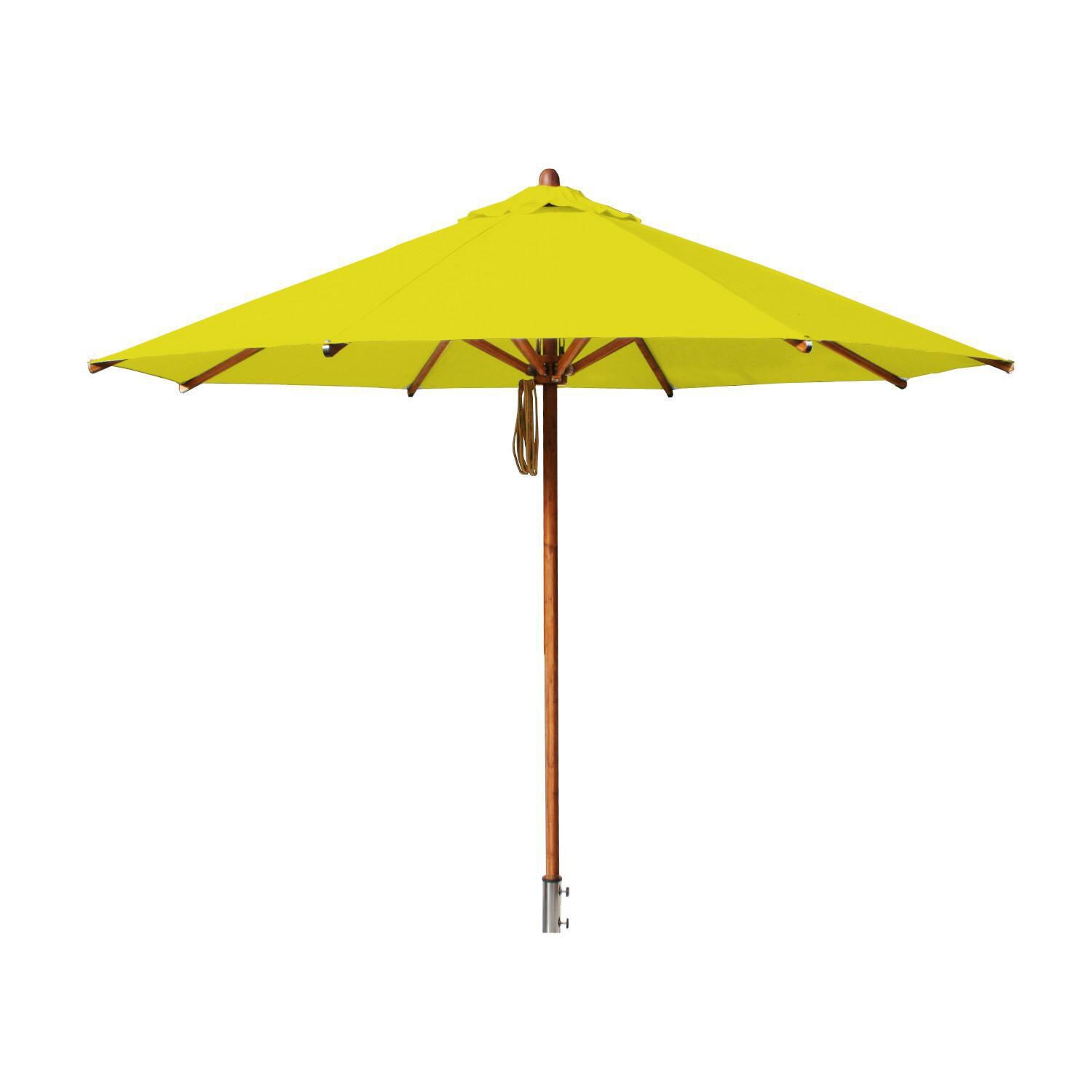 Bambrella Levante 10 Ft. Round Market Umbrella - 2-Inch Pole - Yellow Canopy