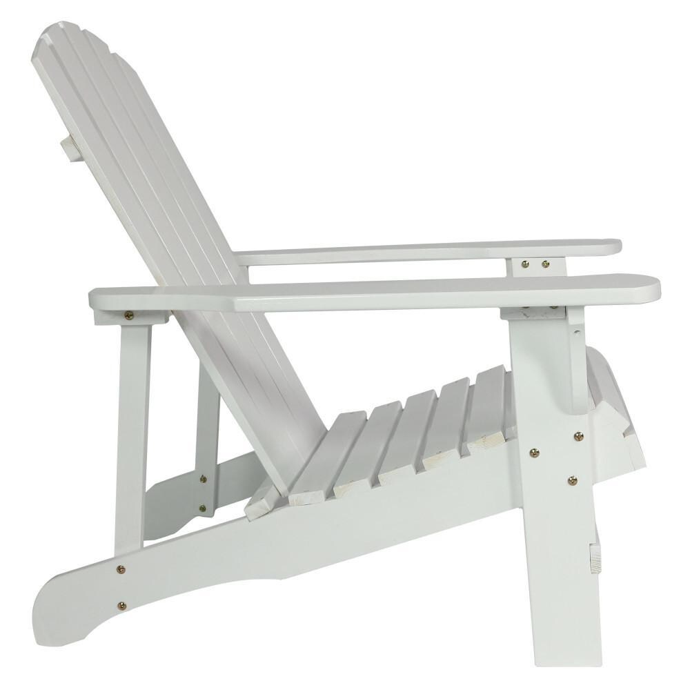 Ultimate Patio Wooden Adirondack Chair - Side View thumbnail