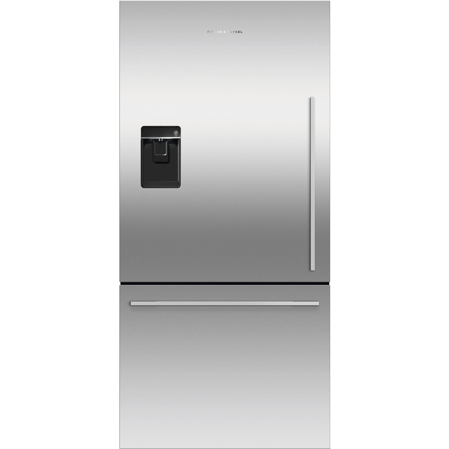 Fisher Paykel ActiveSmart 17.1 Cu. Ft. Bottom Freezer Counter Depth Refrigerator W/ LH Flat Door, Icemaker & Water Dispenser - Stainless Steel - RF170WDLUX5 N