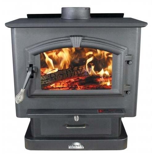 US Stove 2000 EPA Certified Wood Burning Stove - Front View thumbnail