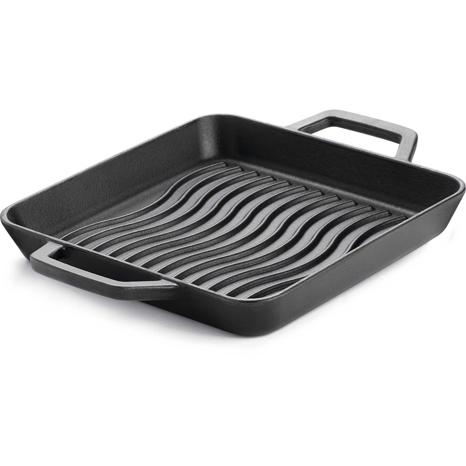 Napoleon  56084 Cast Iron Griddle Pan - Angled View - White Background thumbnail