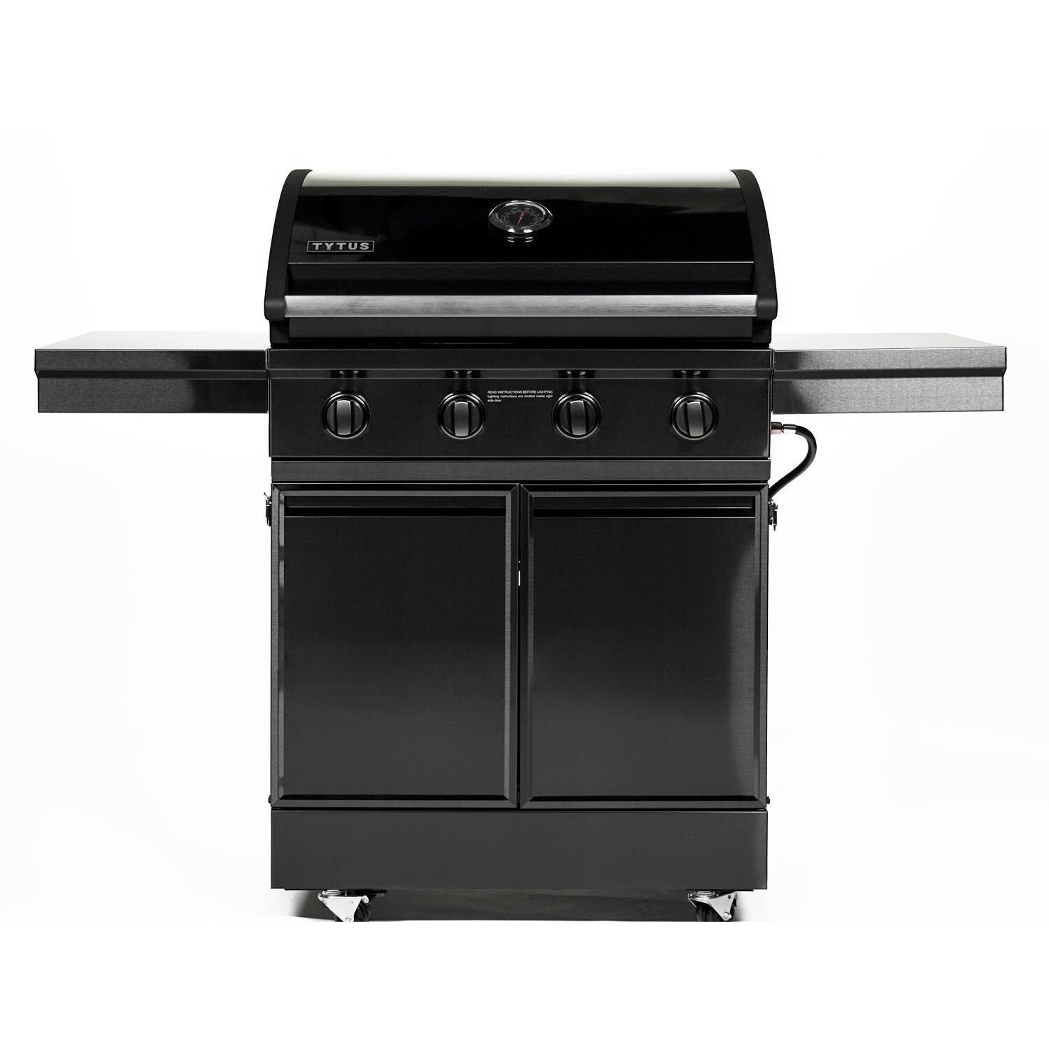 TYTUS Black Stainless Steel 4-Burner Propane Gas Grill - T400SSBLP-0.0.0