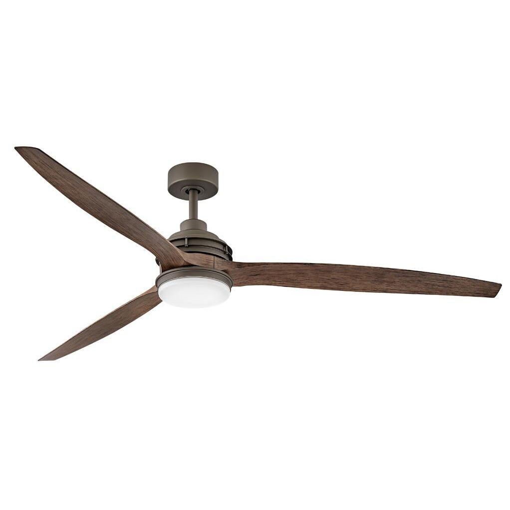 Hinkley Lighting Artiste 72-Inch LED Indoor / Outdoor Ceiling Fan - Metallic Matte Bronze - 900172FMM-LWD