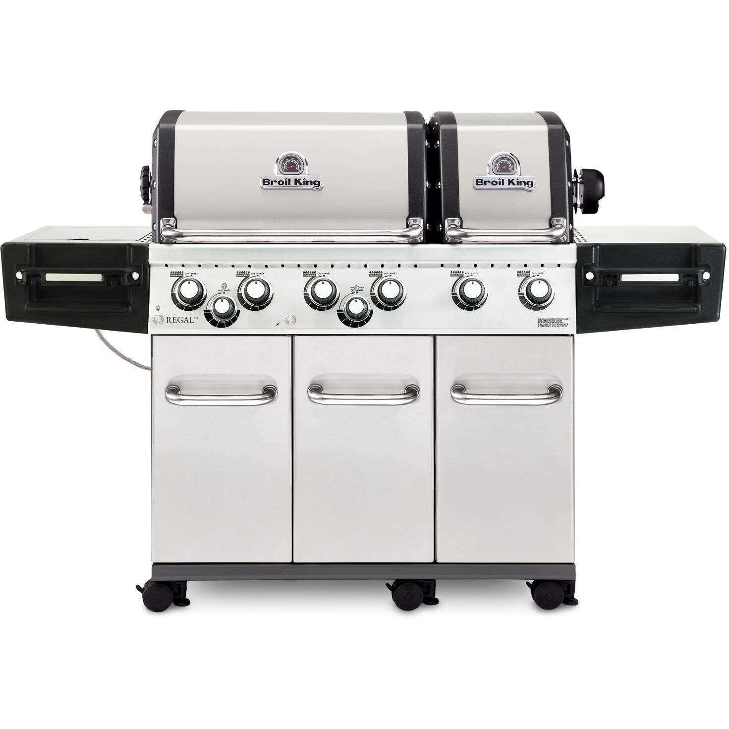 Broil King Regal XLS Pro 6-Burner Freestanding Propane Gas Grill With Rotisserie & Side Burner - Stainless Steel thumbnail