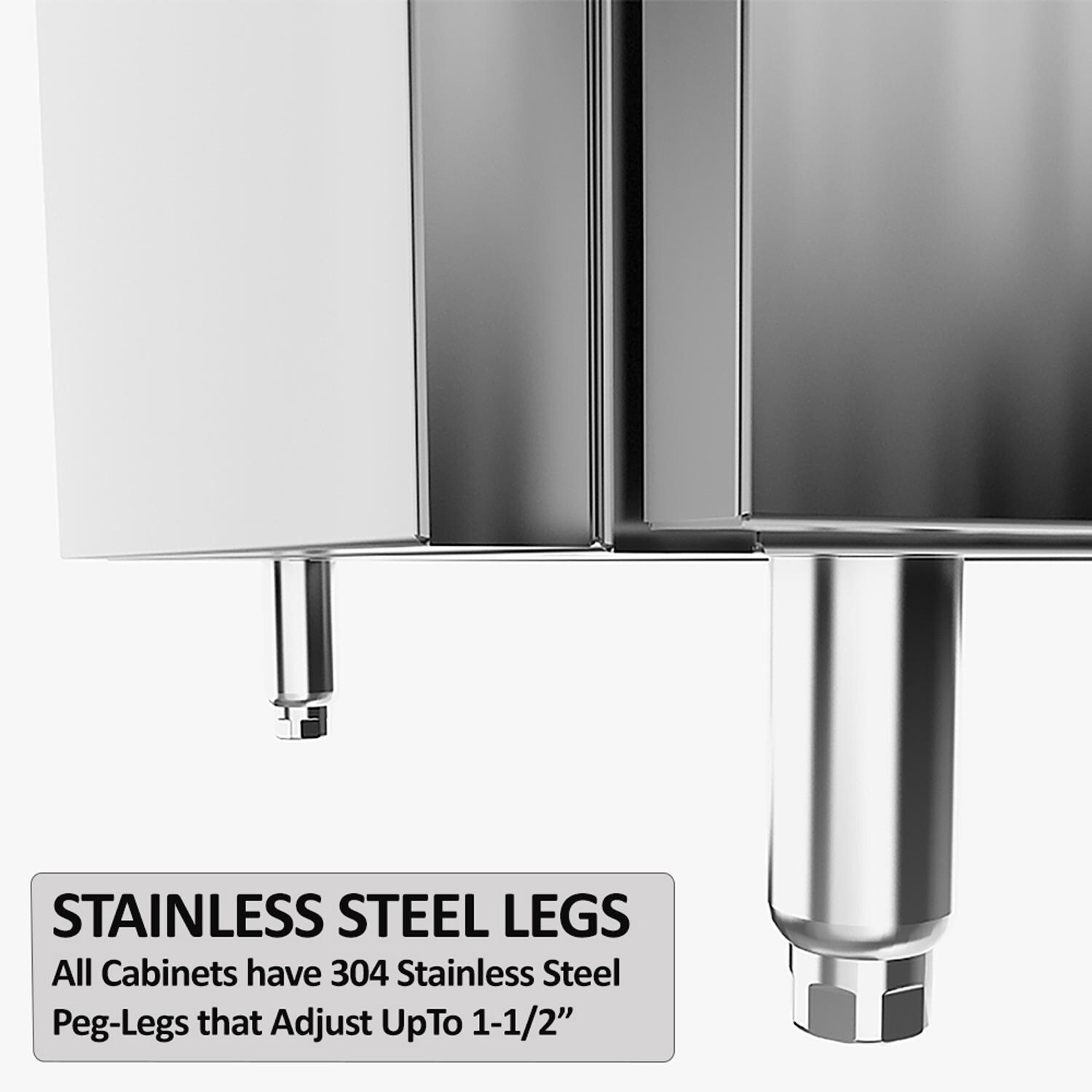 Sunstone Grills SCPCAPRICE6.4-LP Caprice 6 1/2 Ft Outdoor Kitchen Island w/ Propane Grill & Side Burner, Door & Drawer - Legs - Detail thumbnail