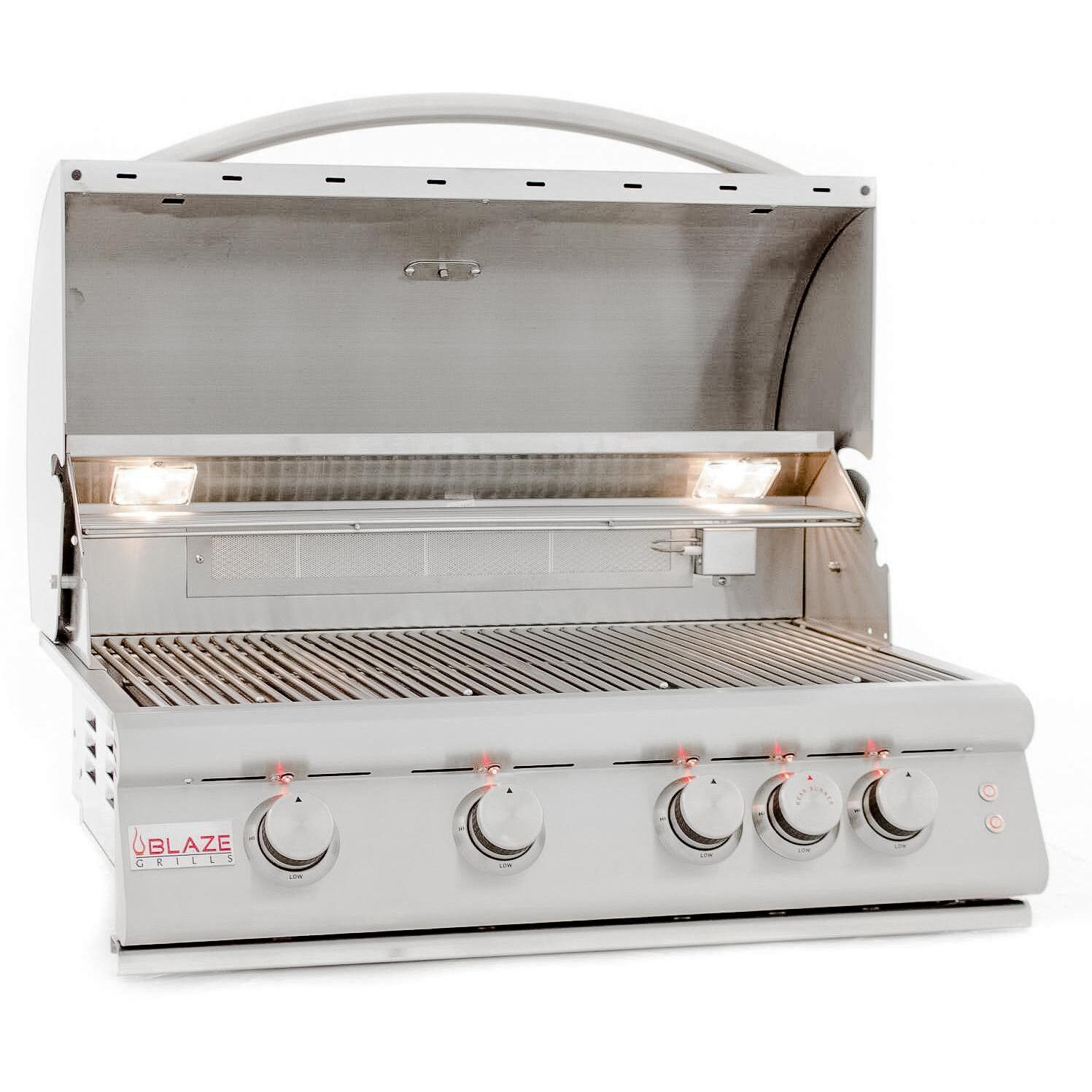 Blaze LTE2 32-Inch 4-Burner Built-In Gas Grill - Open thumbnail