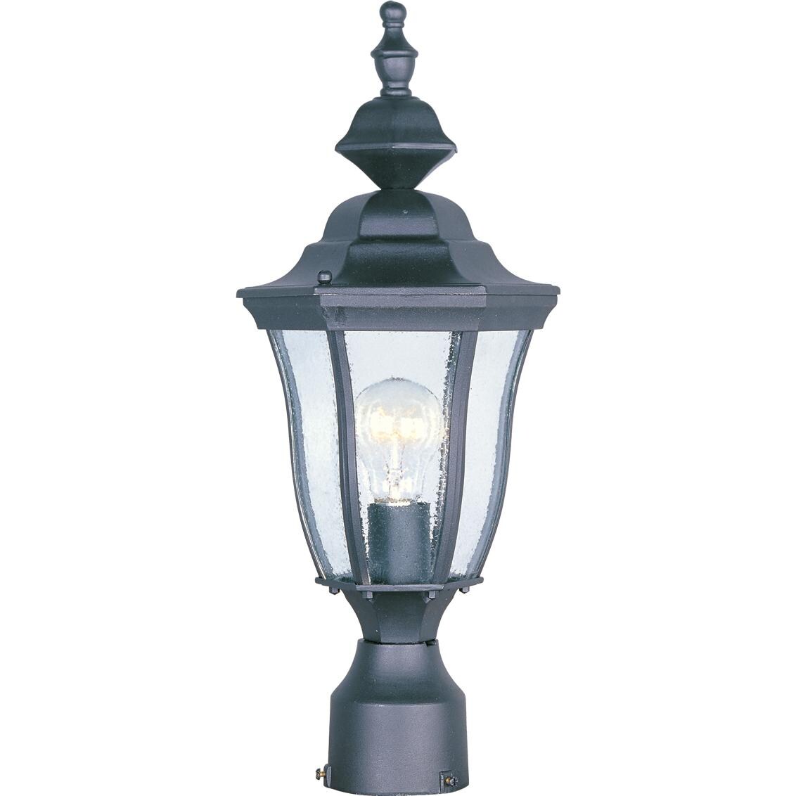 Maxim Madrona 1013BK 100W 17-Inch One Light Post Light - Black thumbnail