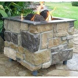 FireScapes Smooth Ledge Pedestal Natural Gas Fire Pit Ultimate Patio