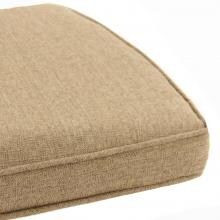 Sunbrella Linen Sesame Large Outdoor Replacement Seat Cushion W/ Piping By BBQGuys