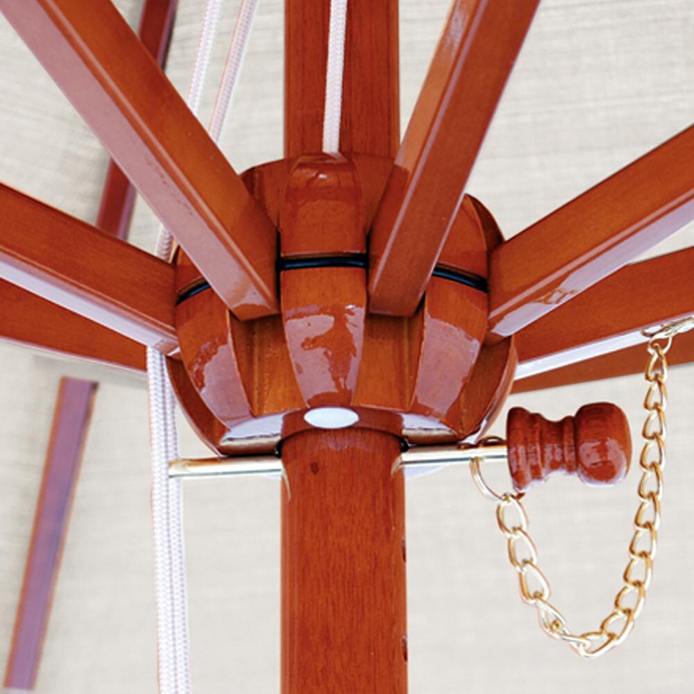 Galtech 9 Ft. Octagonal Patio Umbrella W/ Pulley Lift - Hub Detail