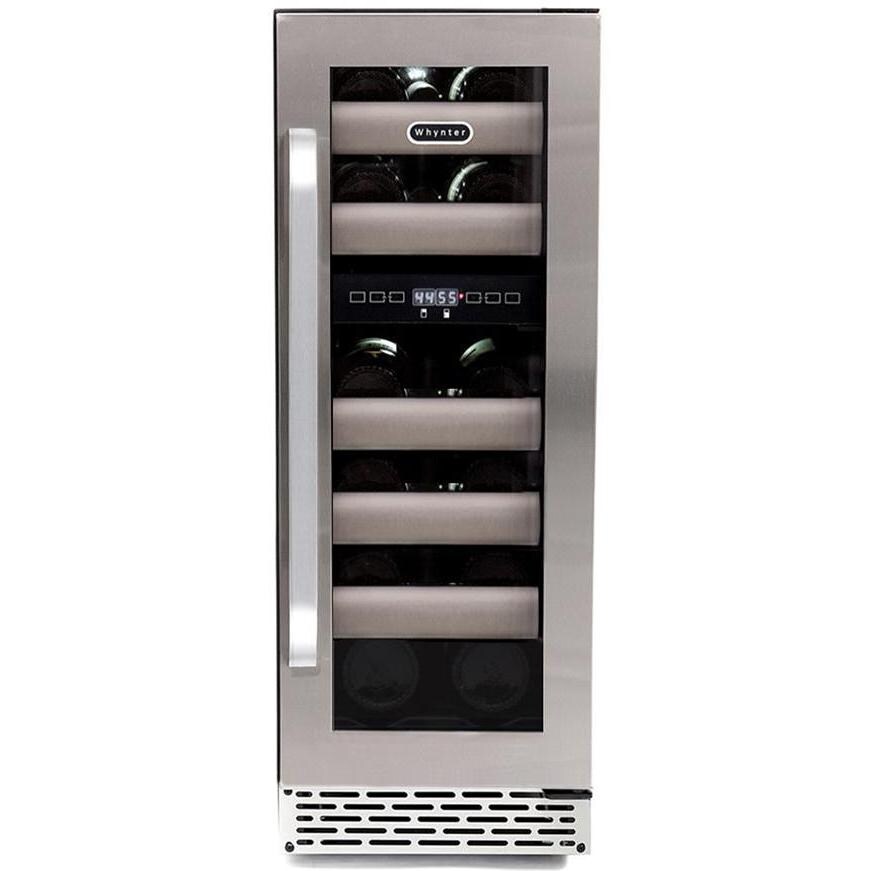 Whynter Elite 17 Bottle Dual Zone Built-in Wine Refrigerator - Stainless Steel - BWR-171DS