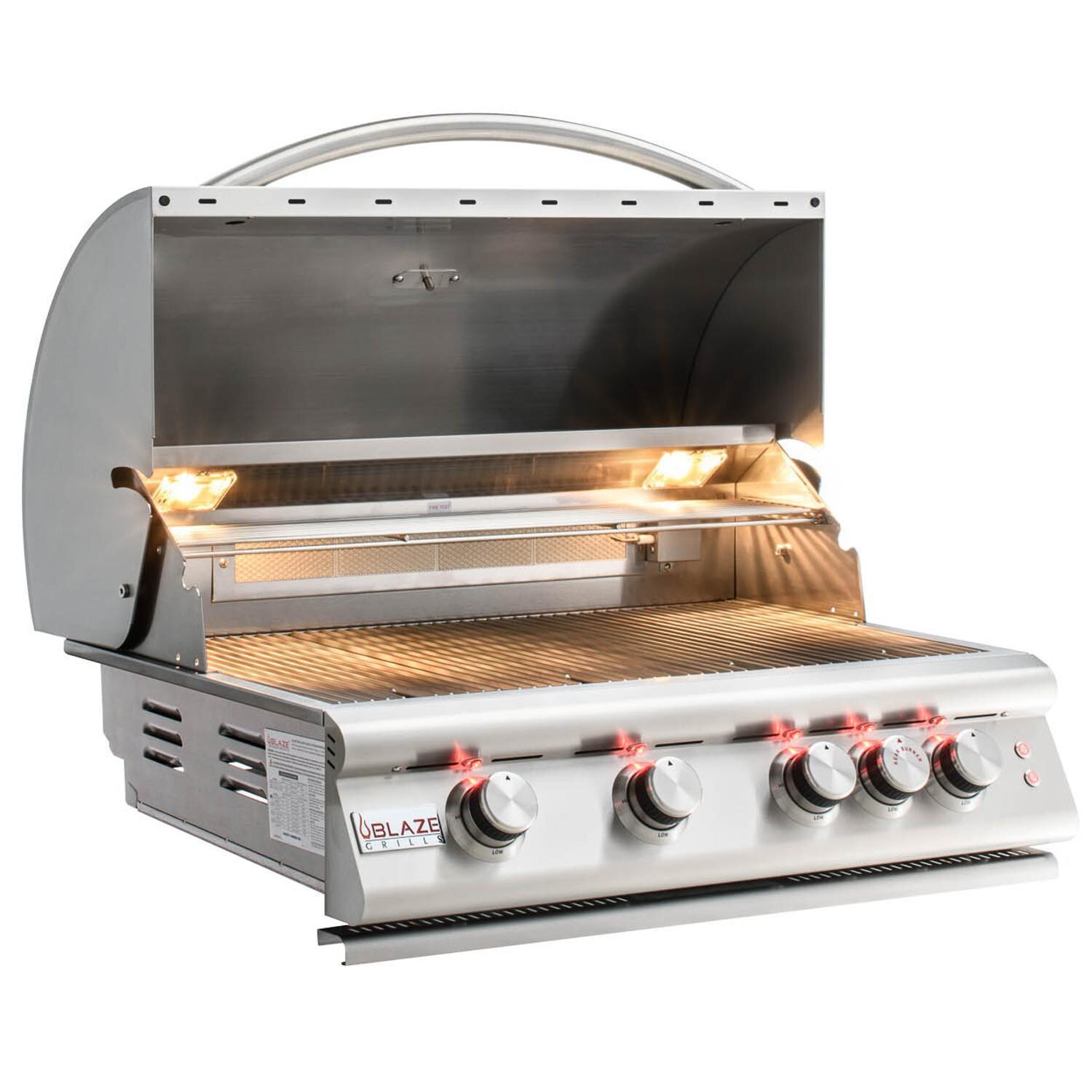 Blaze BLZ-4LTE2-NG Premium LTE 32-Inch 4-Burner Built-In Natural Gas Grill With Rear Infrared Burner & Grill Lights thumbnail