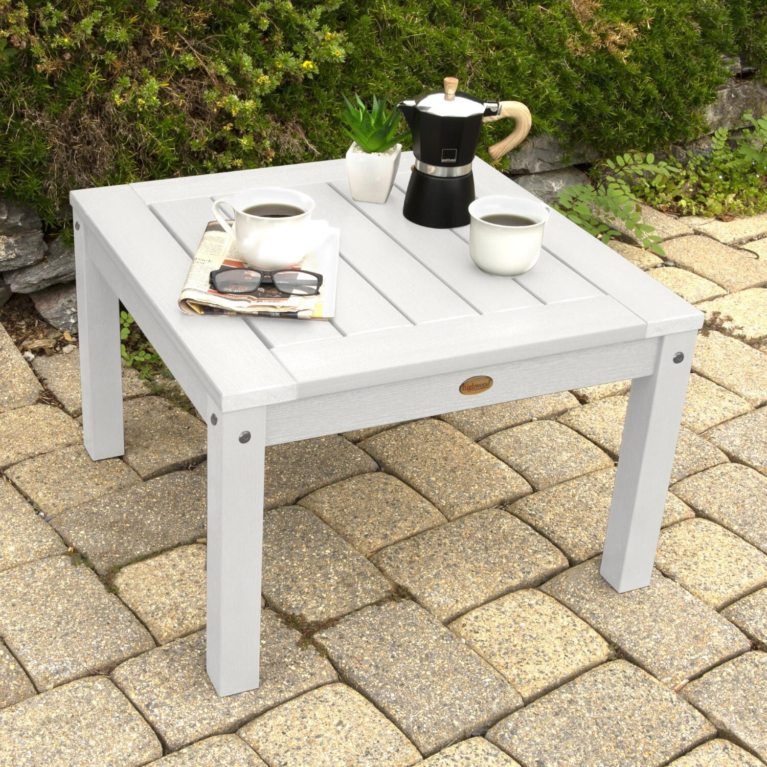 Lakeview Adirondack Side Table - White