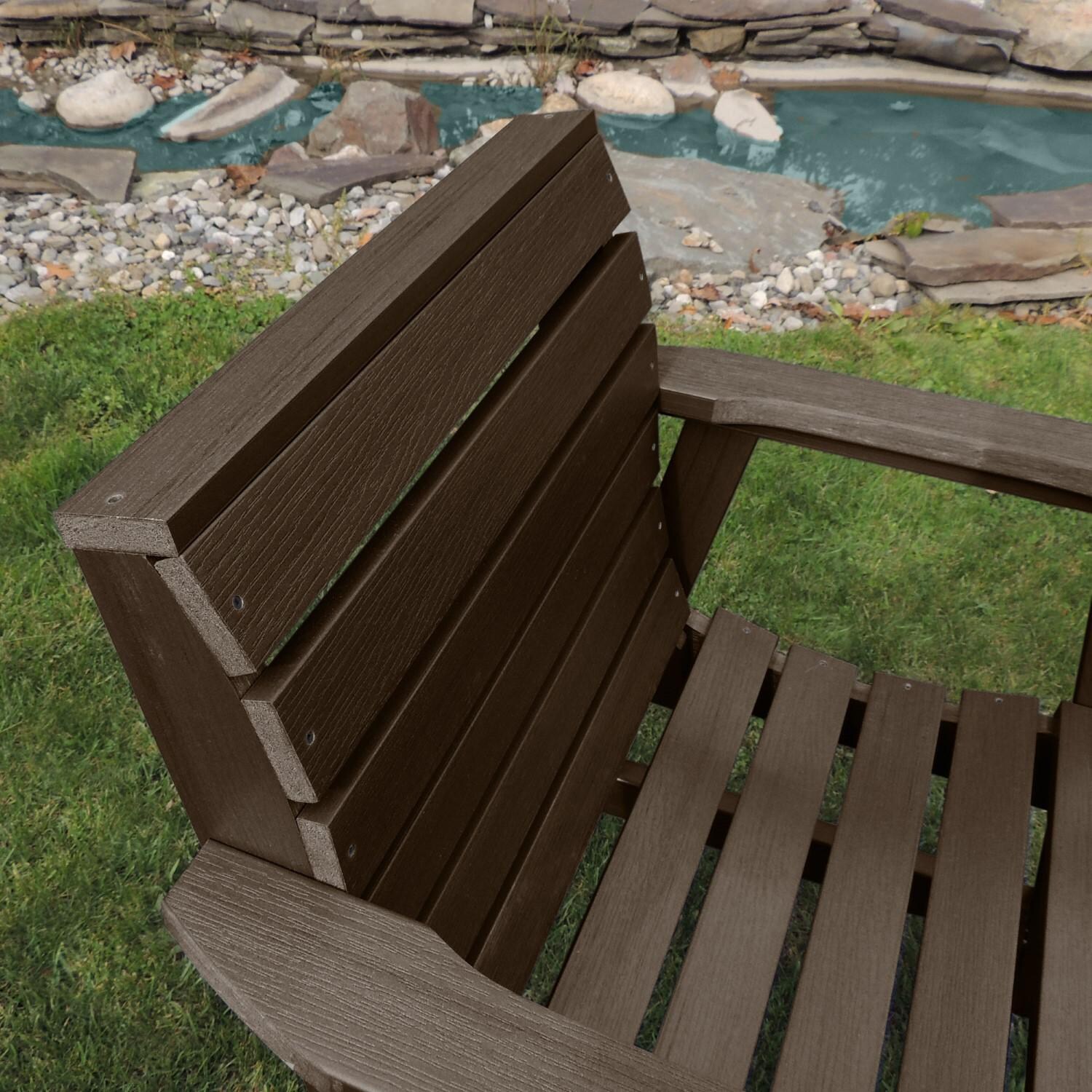 Lakeview Elm Pointe Garden Chair - Weathered Acorn - Back thumbnail
