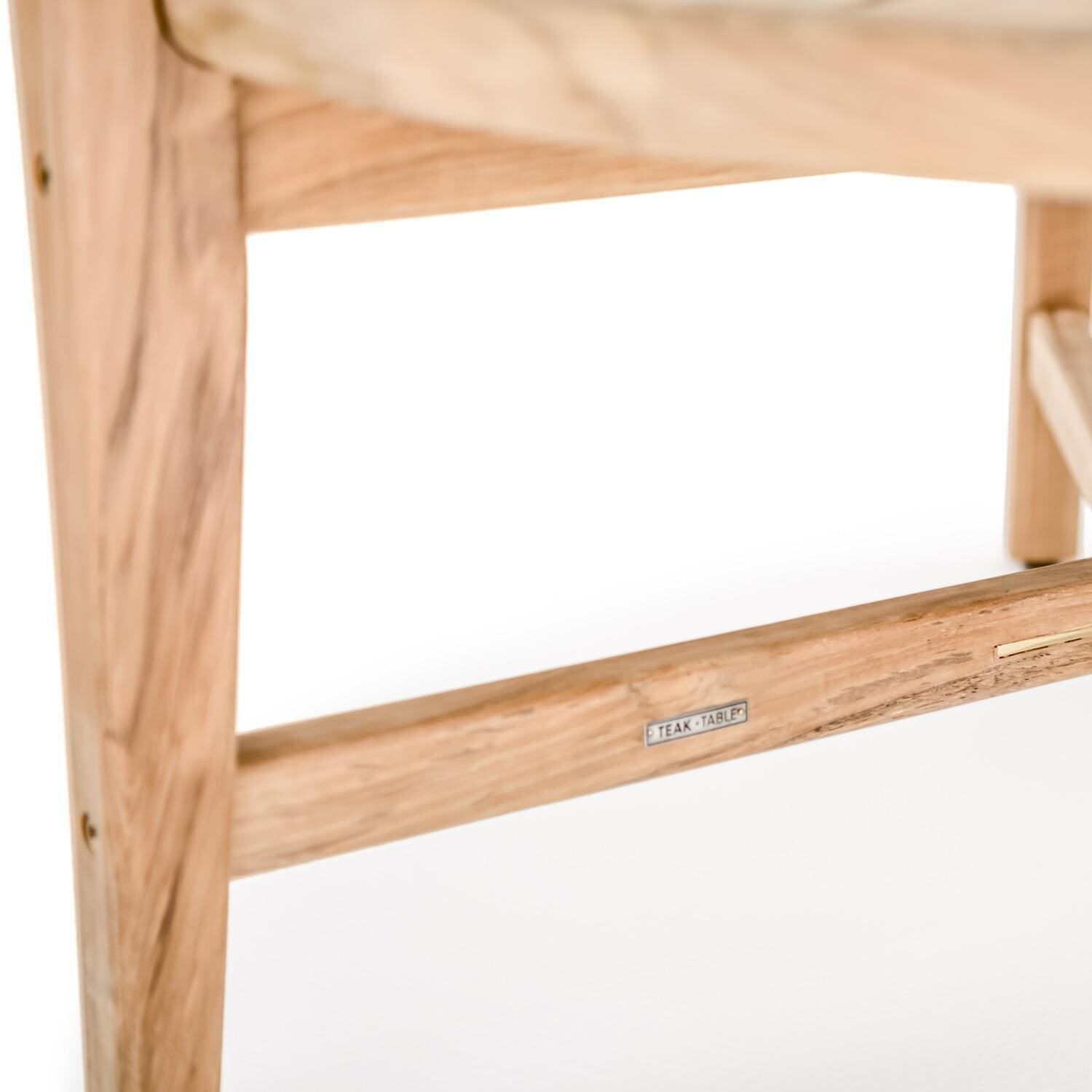 Teak + Table Atlantic Teak Patio Coffee Table - Leg - Detail thumbnail