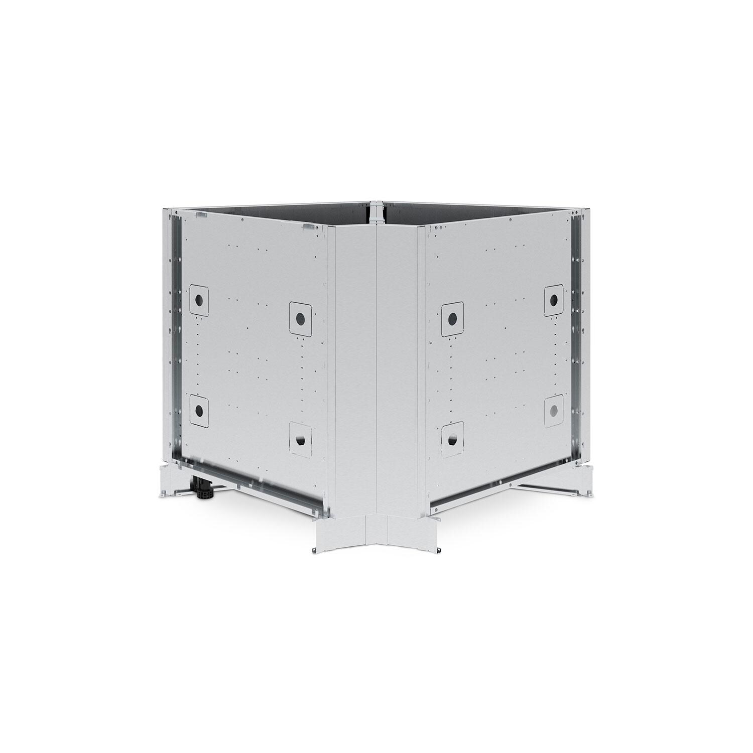 Broil King 803900 45℃ X 2 Stainless Steel Corner Cabinet - Assembled - White Background thumbnail