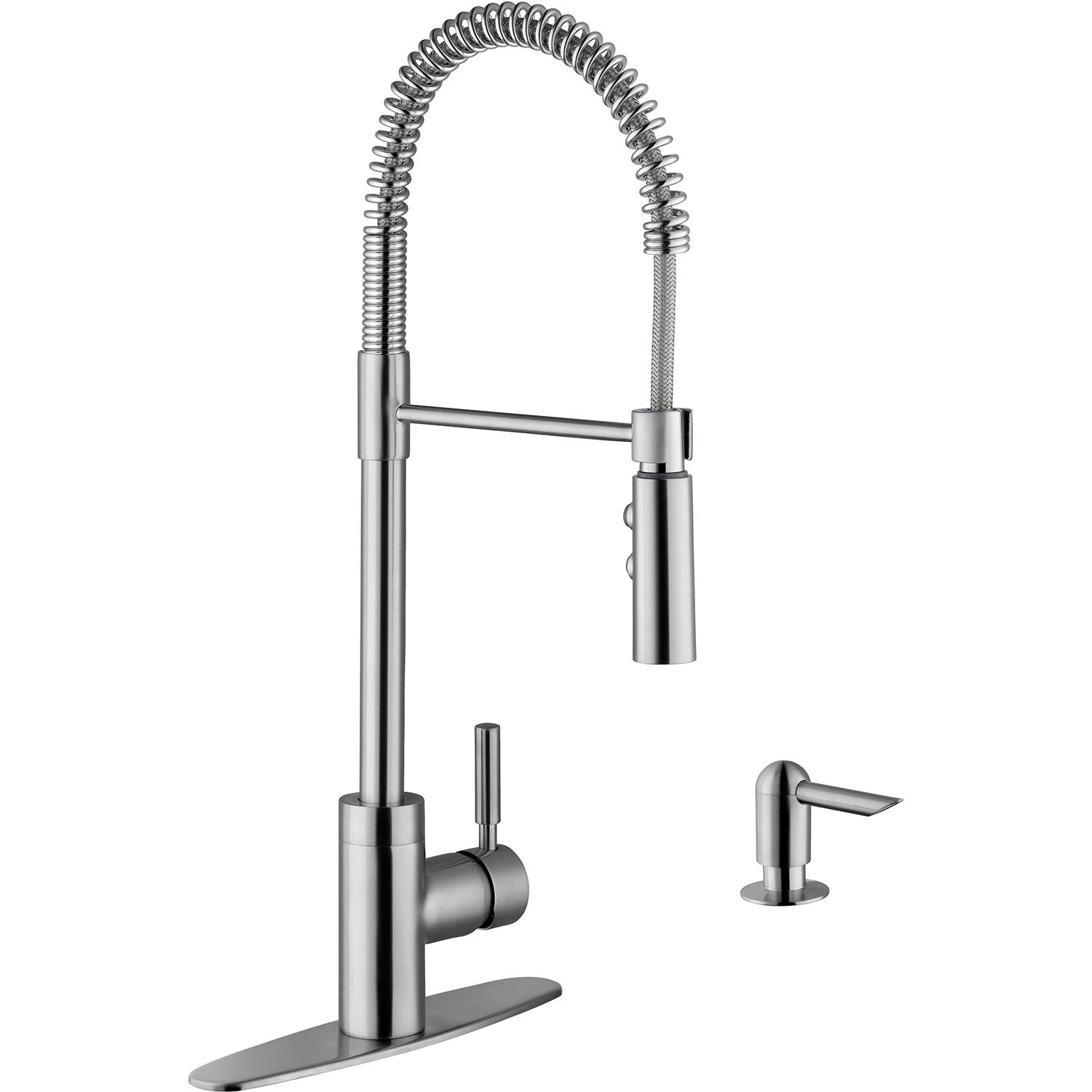 Platinum Sinks Single Handle Commercial Style Pull Down Hot Cold