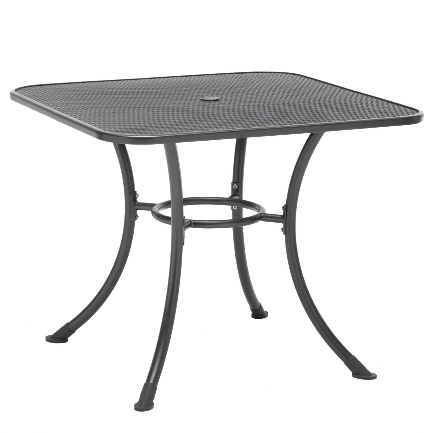 KETTLER 42 Inch Square Wrought Iron Patio Dining Table
