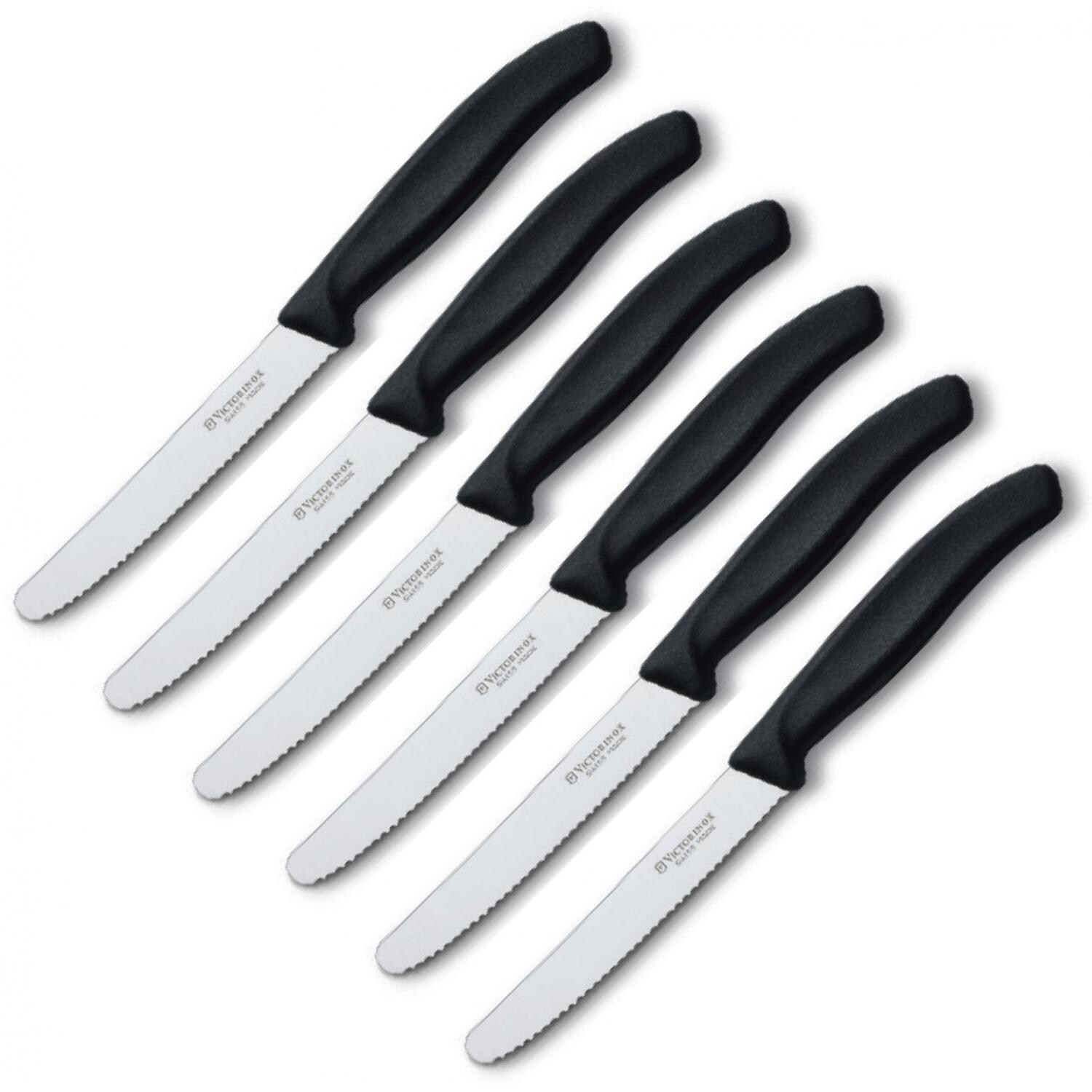 Victorinox Swiss Classic 6-Piece Steak Knife Set - Black