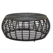Venice 44 Inch Round Wicker Coffee Table By Sunset West image