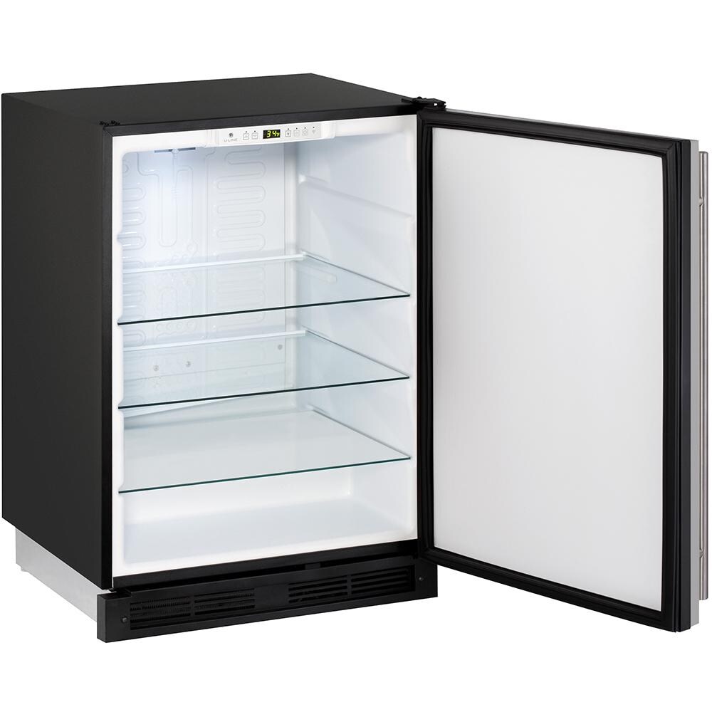 U-Line 24-Inch 5.2 Cu. Ft. Built-In Compact Refrigerator - Open View thumbnail