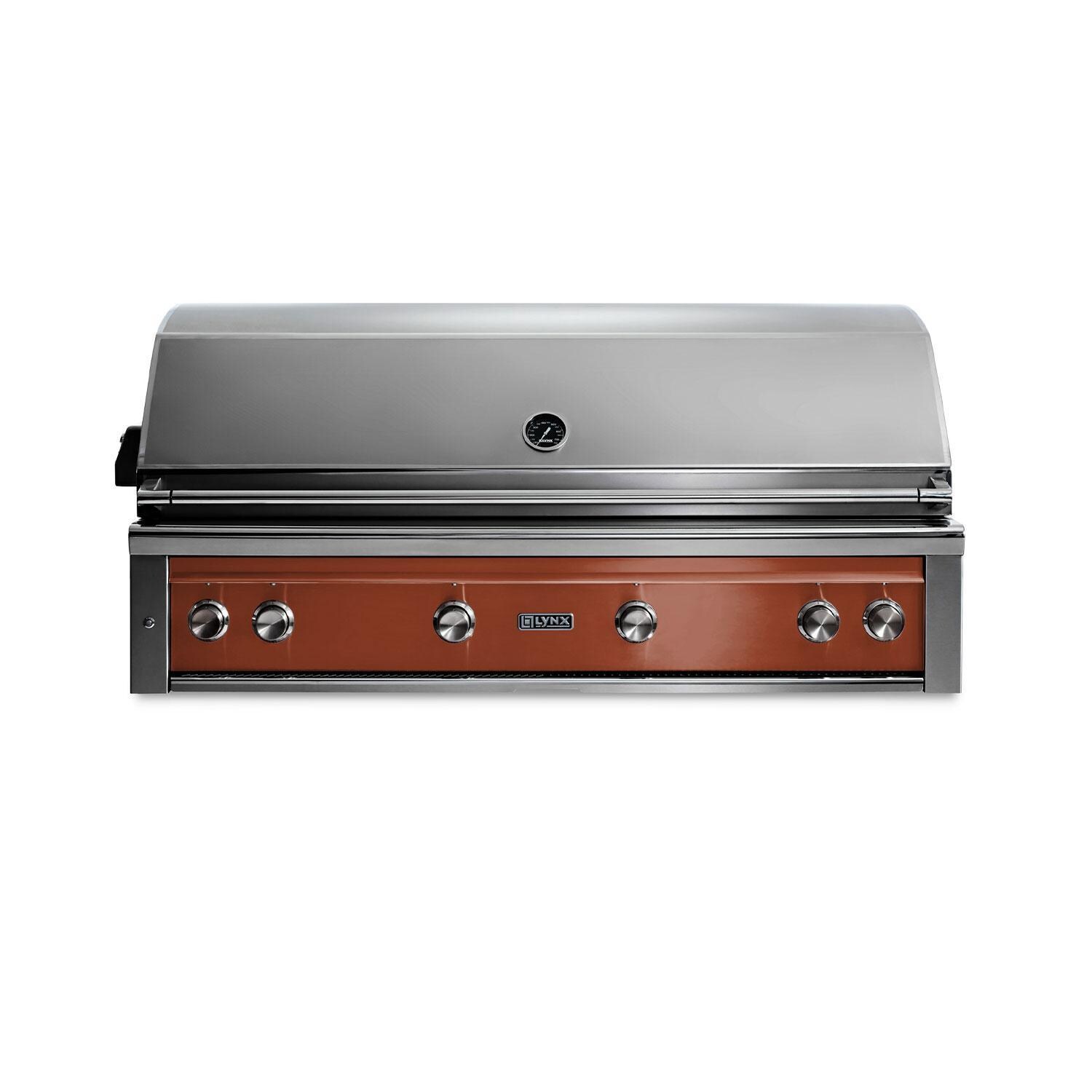 Lynx Professional 54 Inch Built-In Natural Gas Grill w/ One Infrared Trident Burner & Rotisserie in Sierra - L54TR-SING