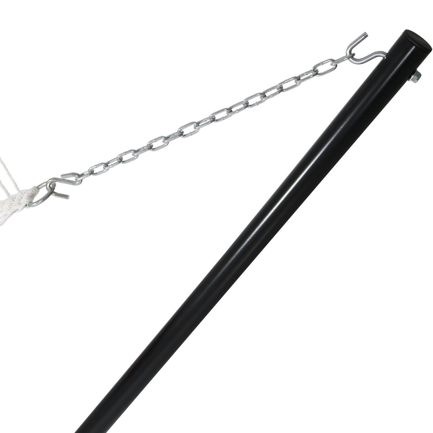 Ultimate Patio Quilted Double Hammock w/ 15-Foot Steel Beam Stand & Pillow - Canyon Sunset - Stand Detail thumbnail